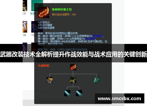 武器改装技术全解析提升作战效能与战术应用的关键创新